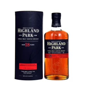 Highland Park 18 Años Single Malt Scotch Whisky old