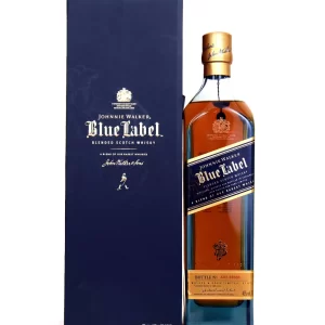 Johnnie Walker Blue Label Blended Scotch Whisky con caja