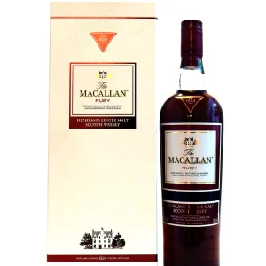 The Macallan Ruby Highland Single Malt Scotch Whisky con caja